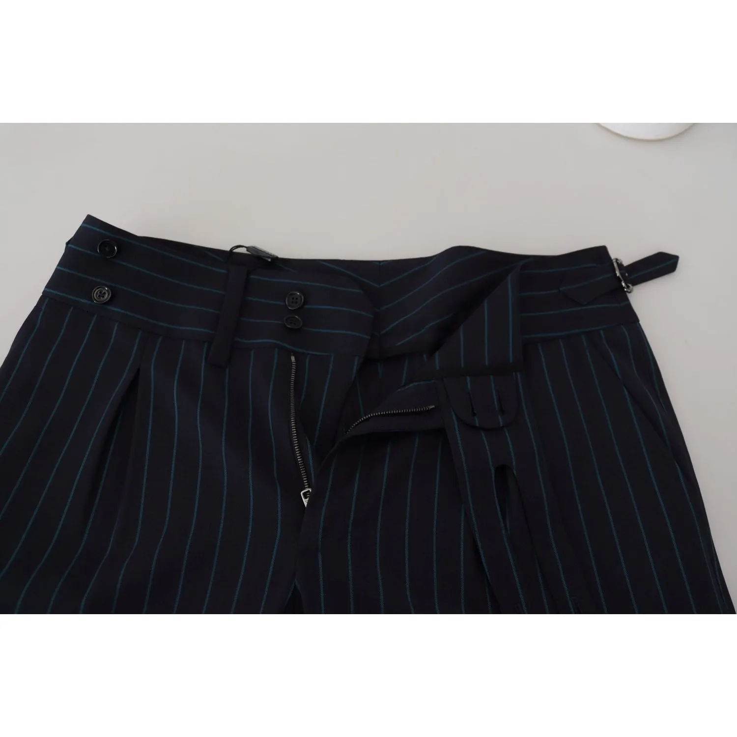 Dolce & Gabbana Elegant Stripe Virgin Wool Trousers