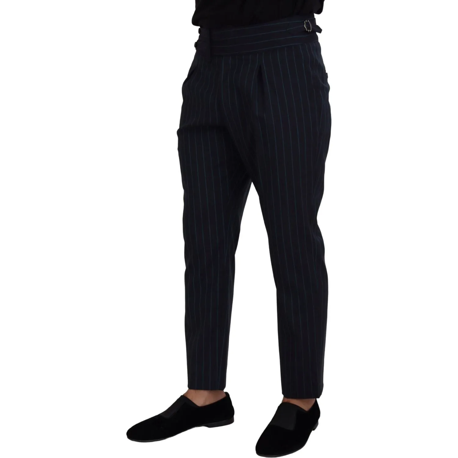 Dolce & Gabbana Elegant Stripe Virgin Wool Trousers