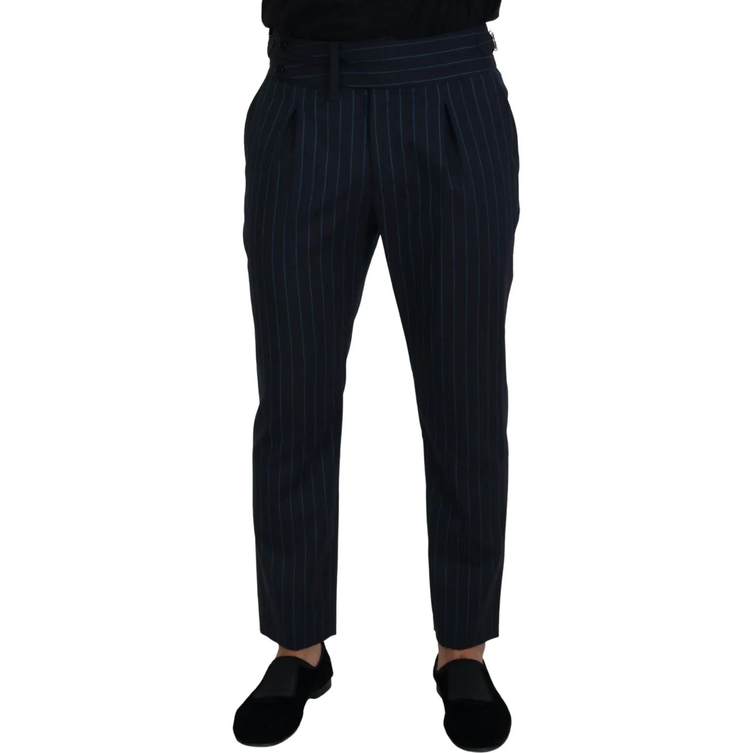 Dolce & Gabbana Elegant Stripe Virgin Wool Trousers