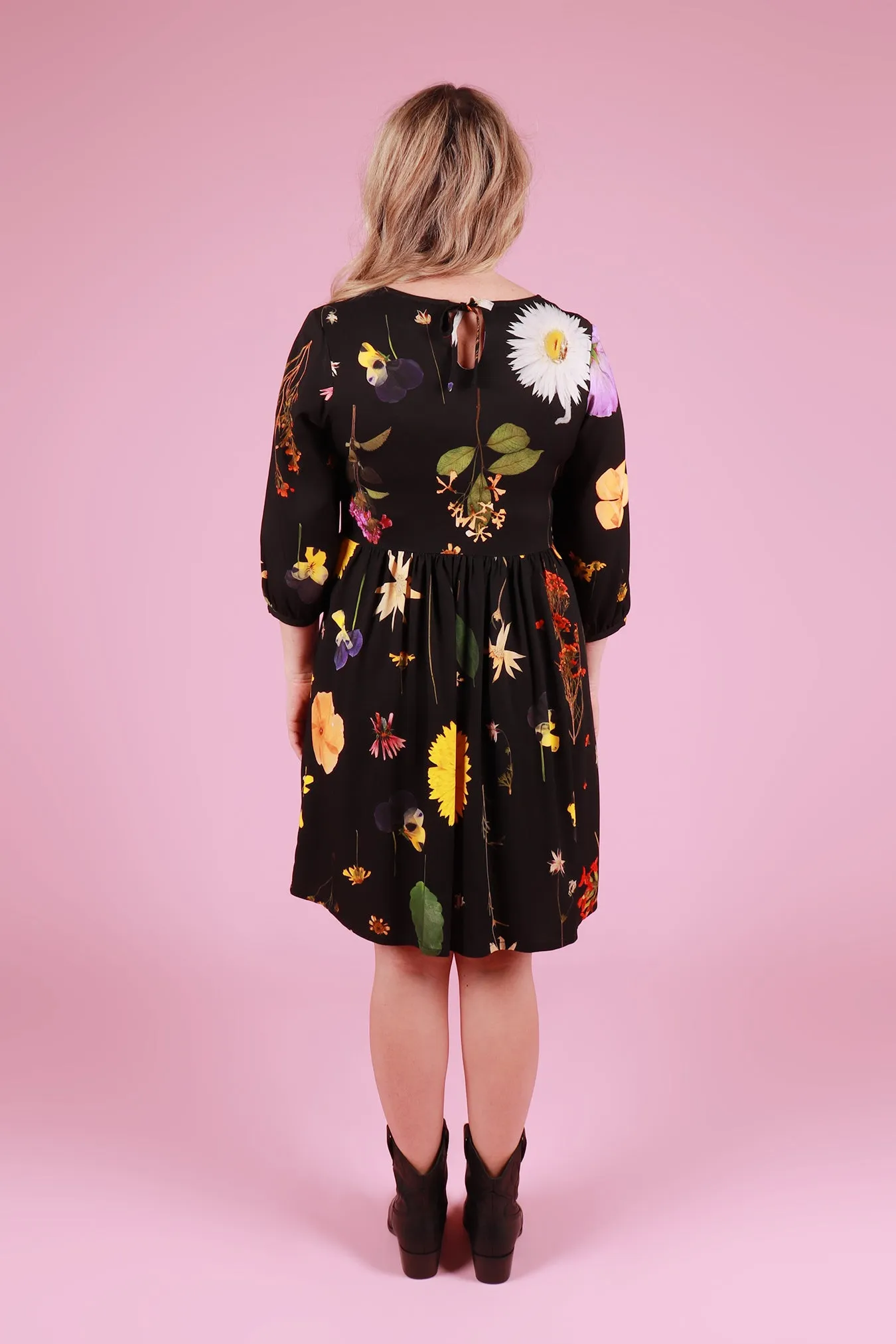 Easy Edie Dress Pressed Flowers