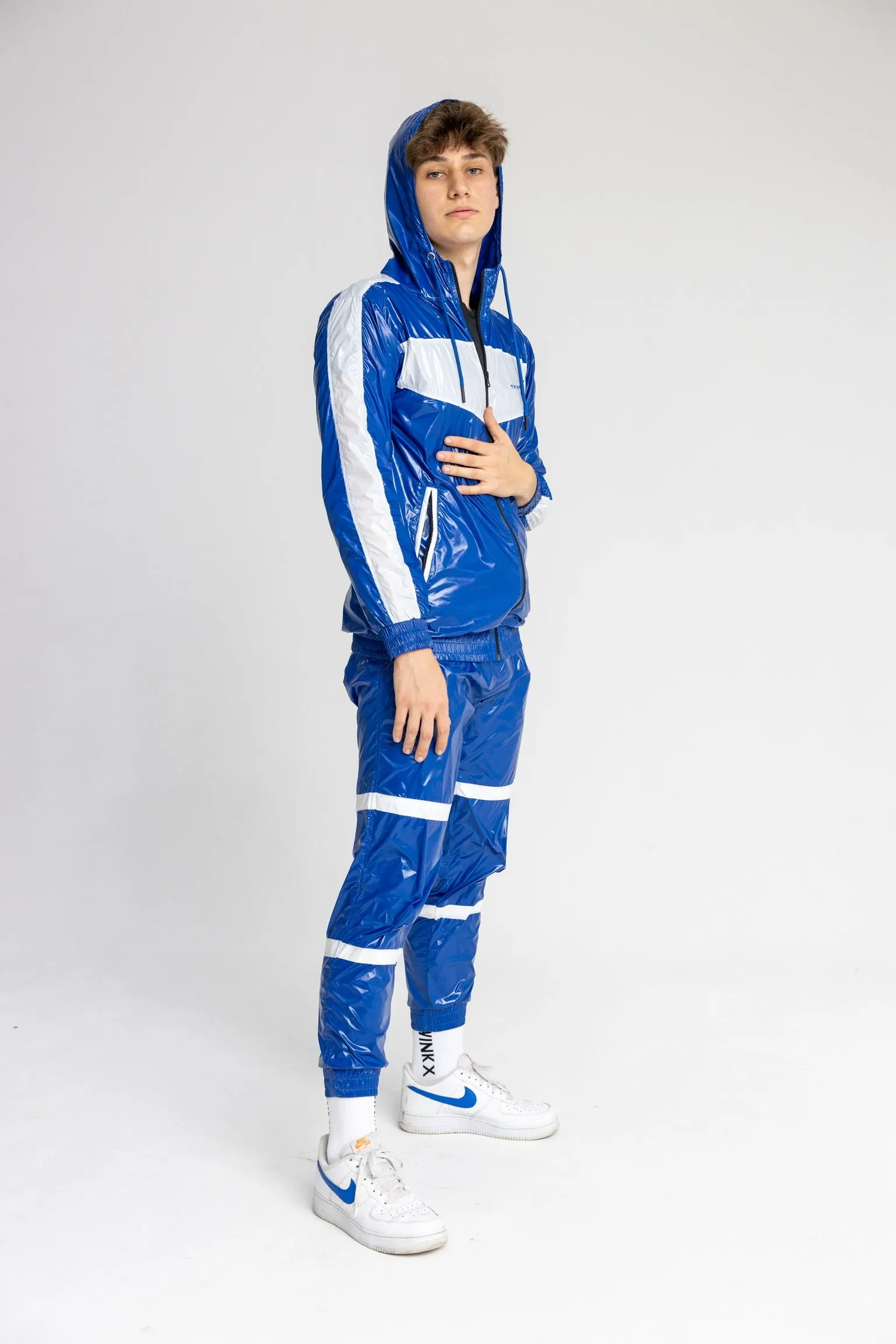 elite x day jacket I blue/white I nylon