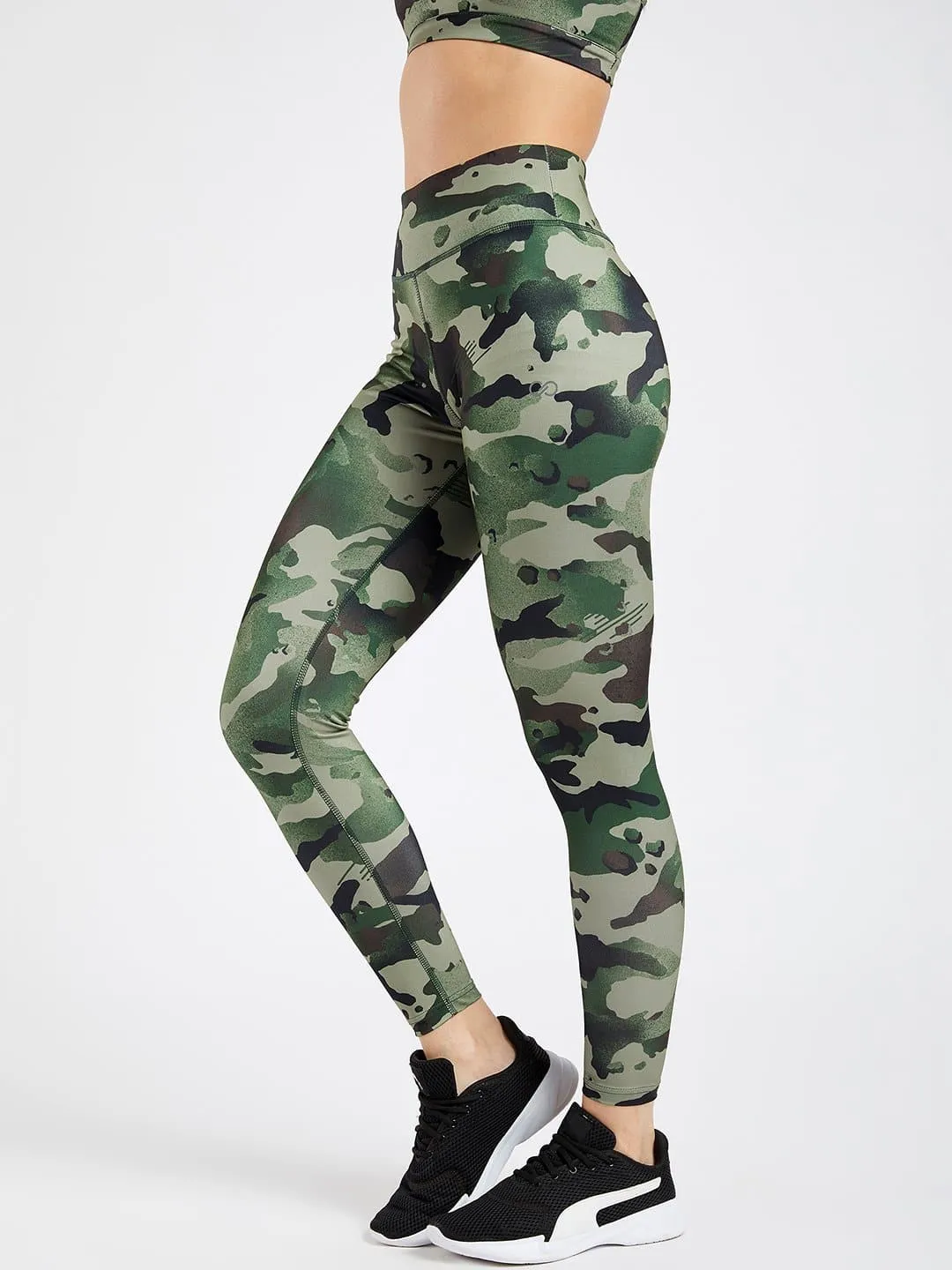 Essential Camo Printed Full Length Leggings #5