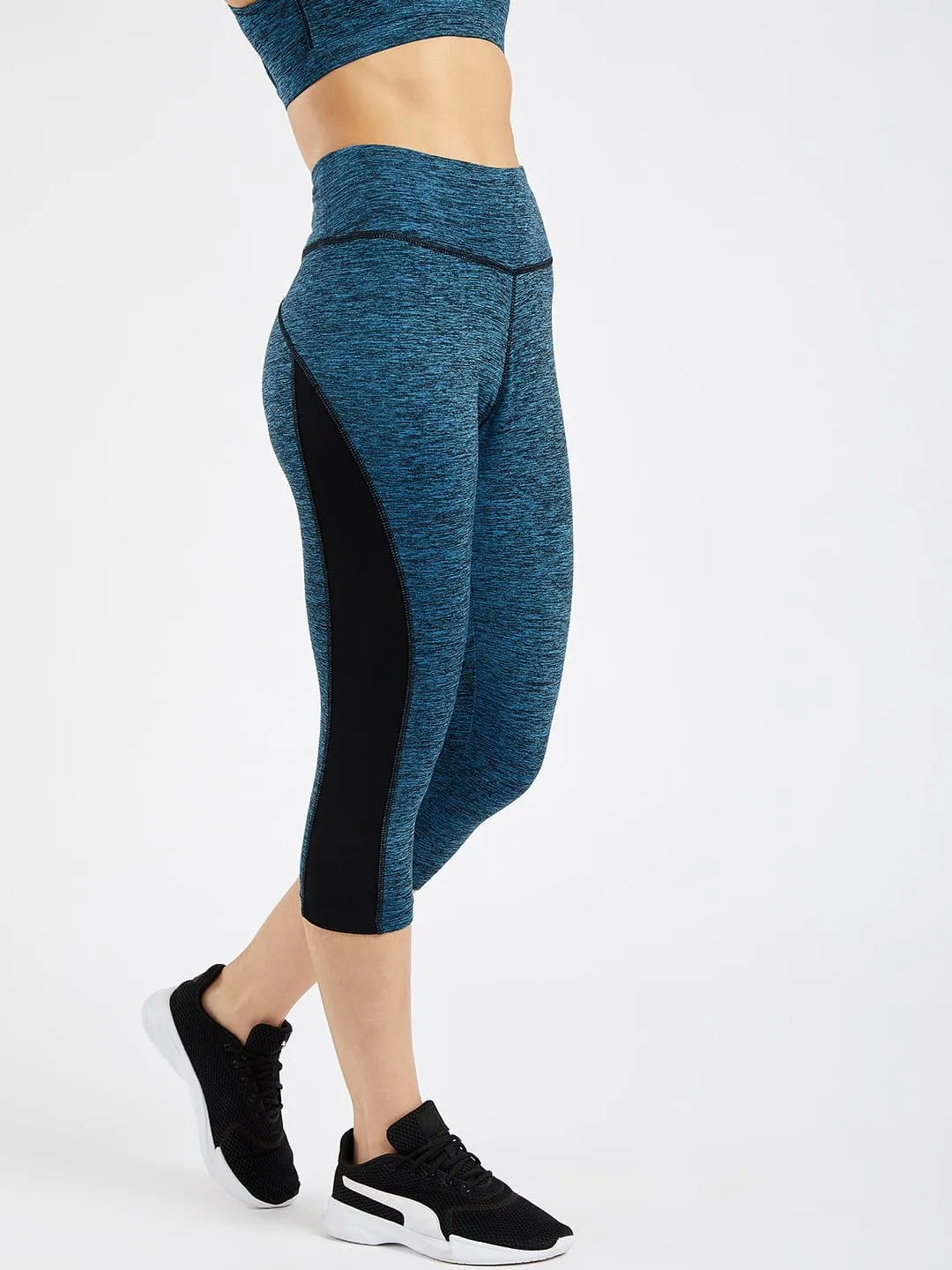 Essential Sapphire Spacedye Hardcore Capri Leggings