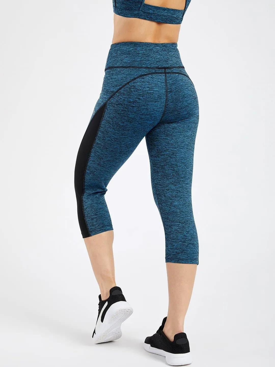 Essential Sapphire Spacedye Hardcore Capri Leggings