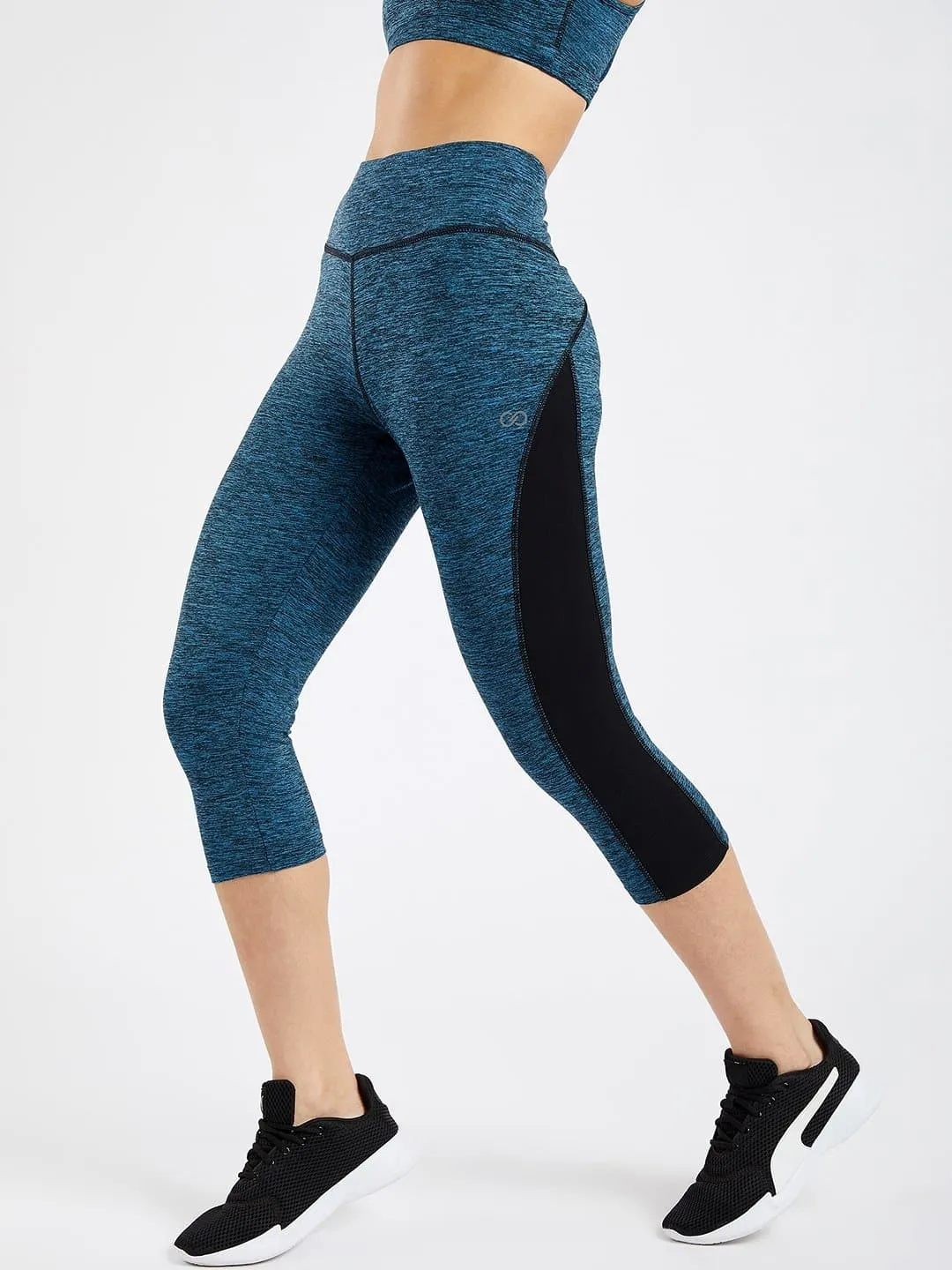 Essential Sapphire Spacedye Hardcore Capri Leggings