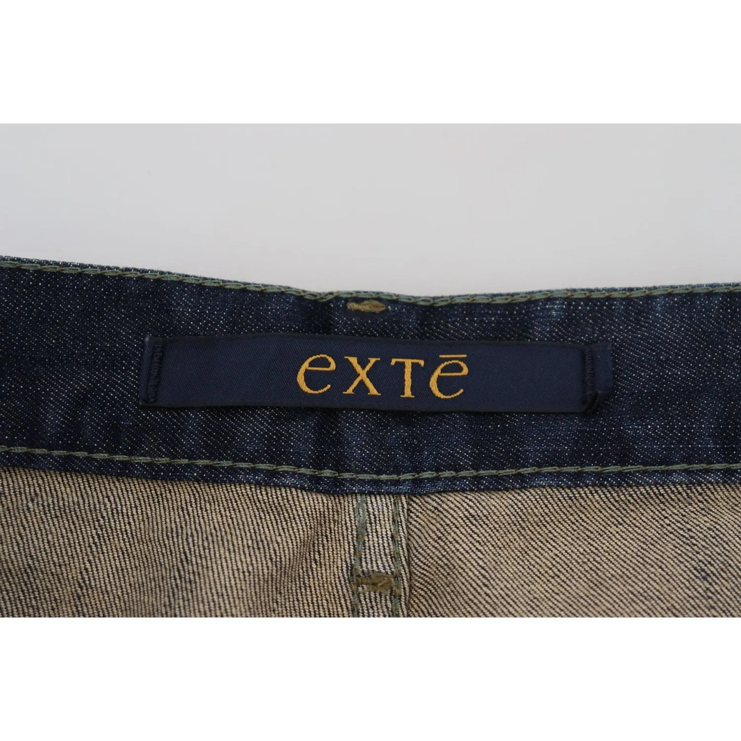 Exte Chic Regular Blue Denim for Sophisticated Style