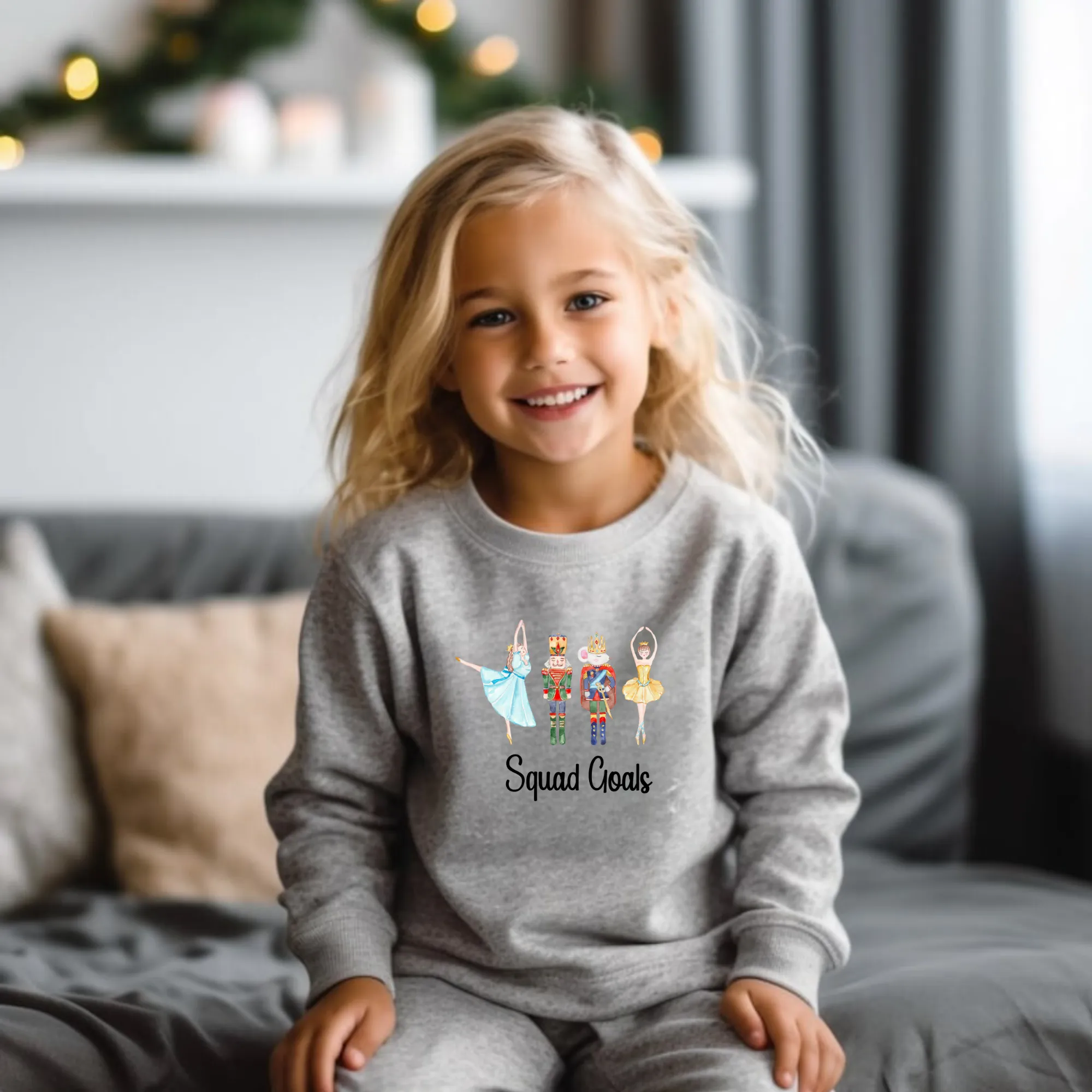 Faux Sequin Snowman Sweatshirt for Kids