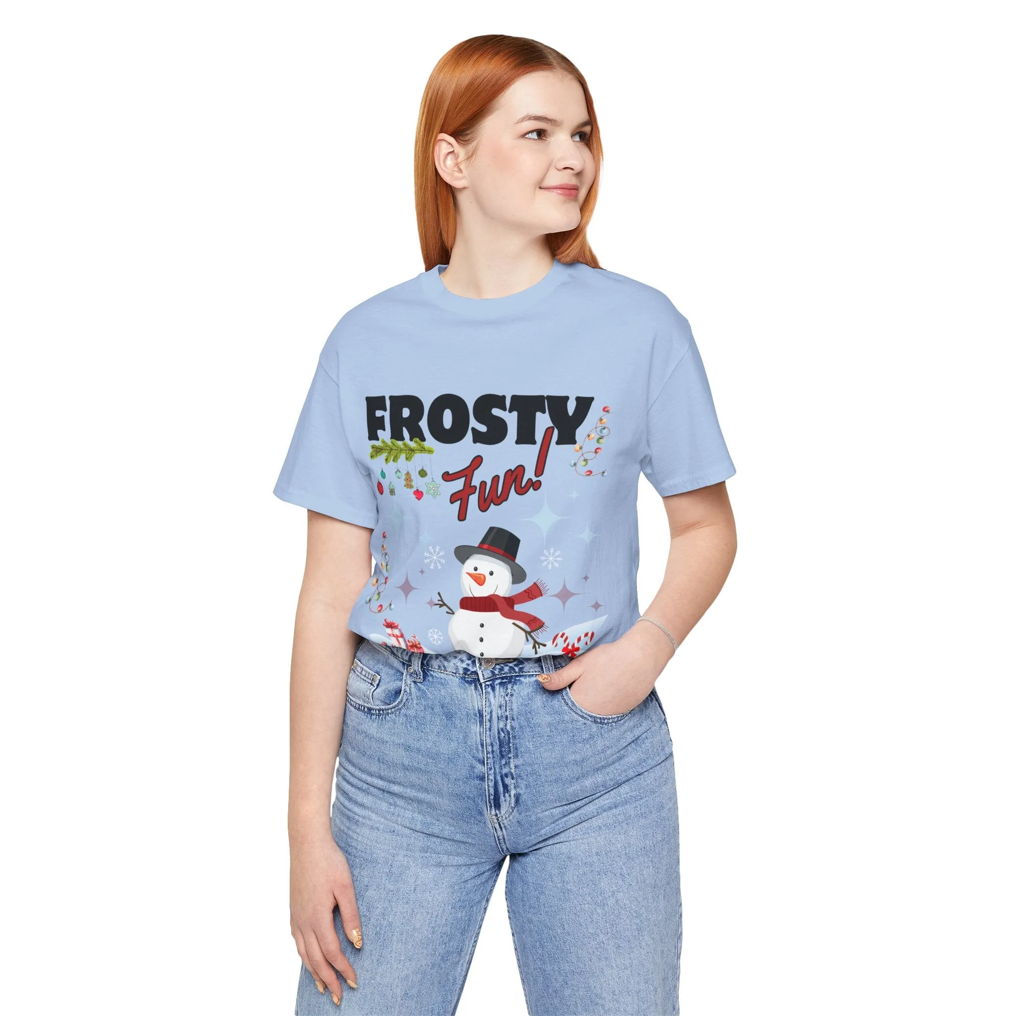 Frosty Fun Christmas Unisex Tee, Christmas Shirt, Christmas Outfit, Merry Christmas T-shirt, Merry Christmas 2024 T-shirt, Christmas Gift, Family Holiday Outfit.