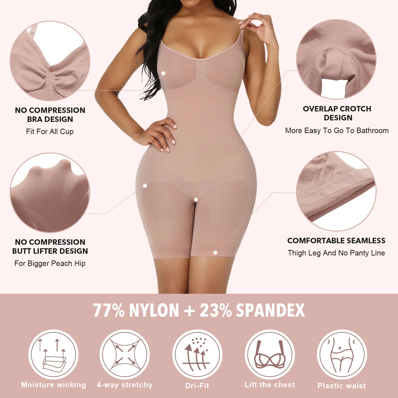 Funki Buys | Shapewear | Women's Seamless Bodysuit Shaper