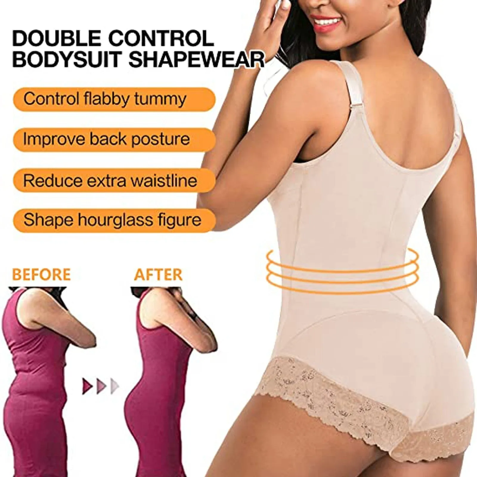 Funki Buys | Shapewear | Women's Tummy Control Slimmer Suit