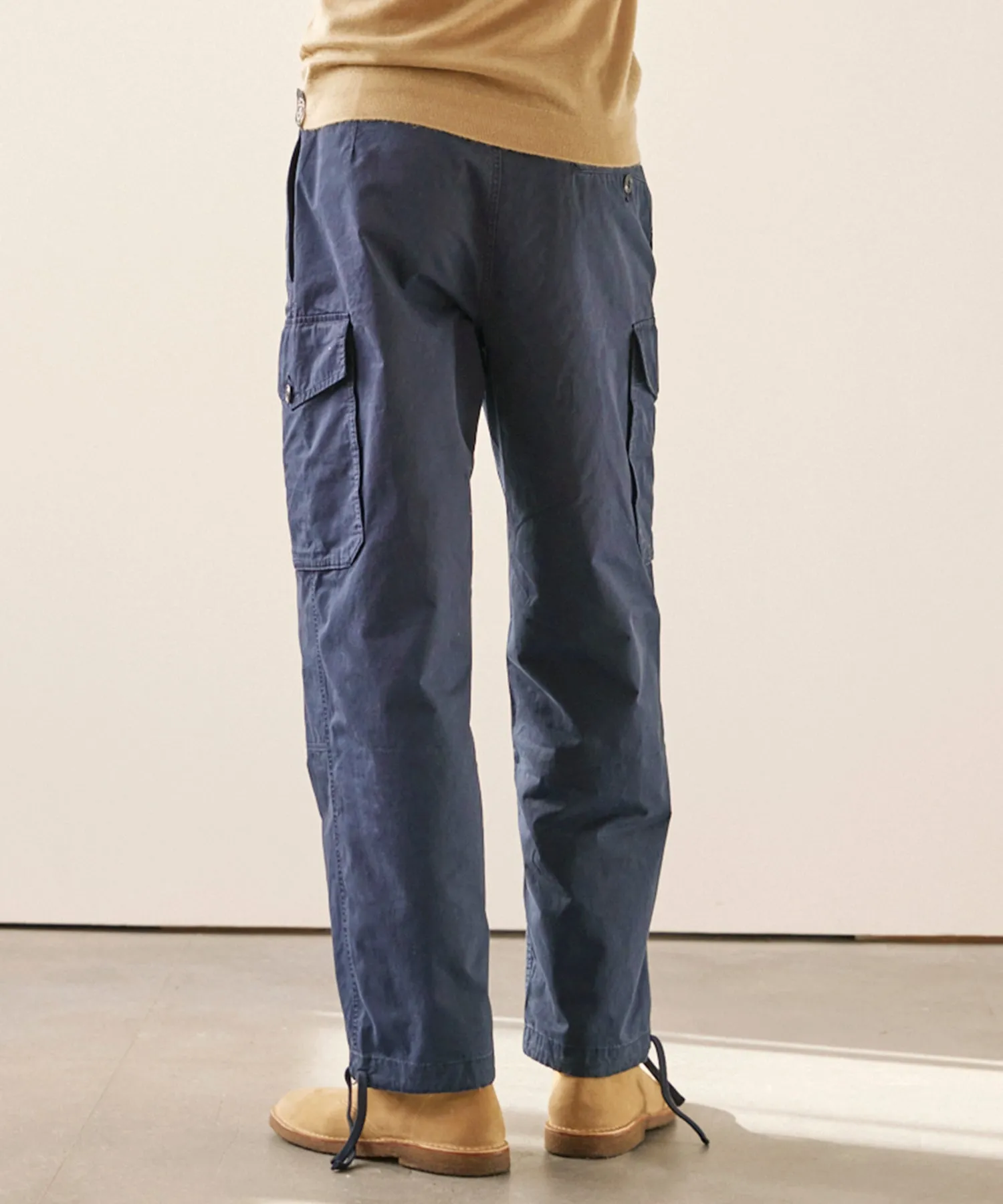 Garment Dyed Cargo Pant in Navy