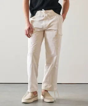 Garment Dyed Cargo Pant in White