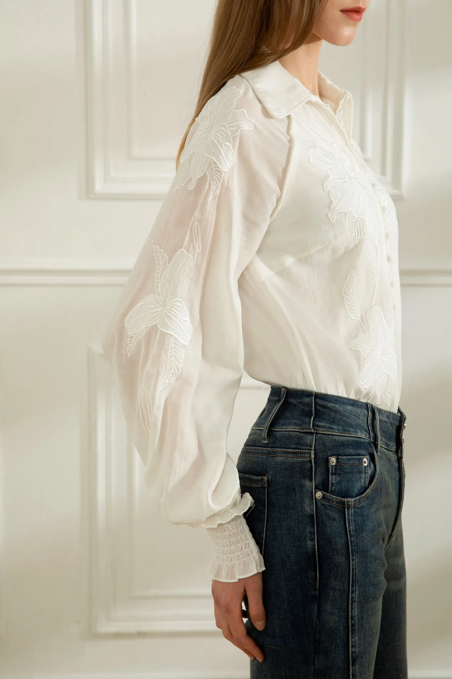 GDS Camille Blouse | White