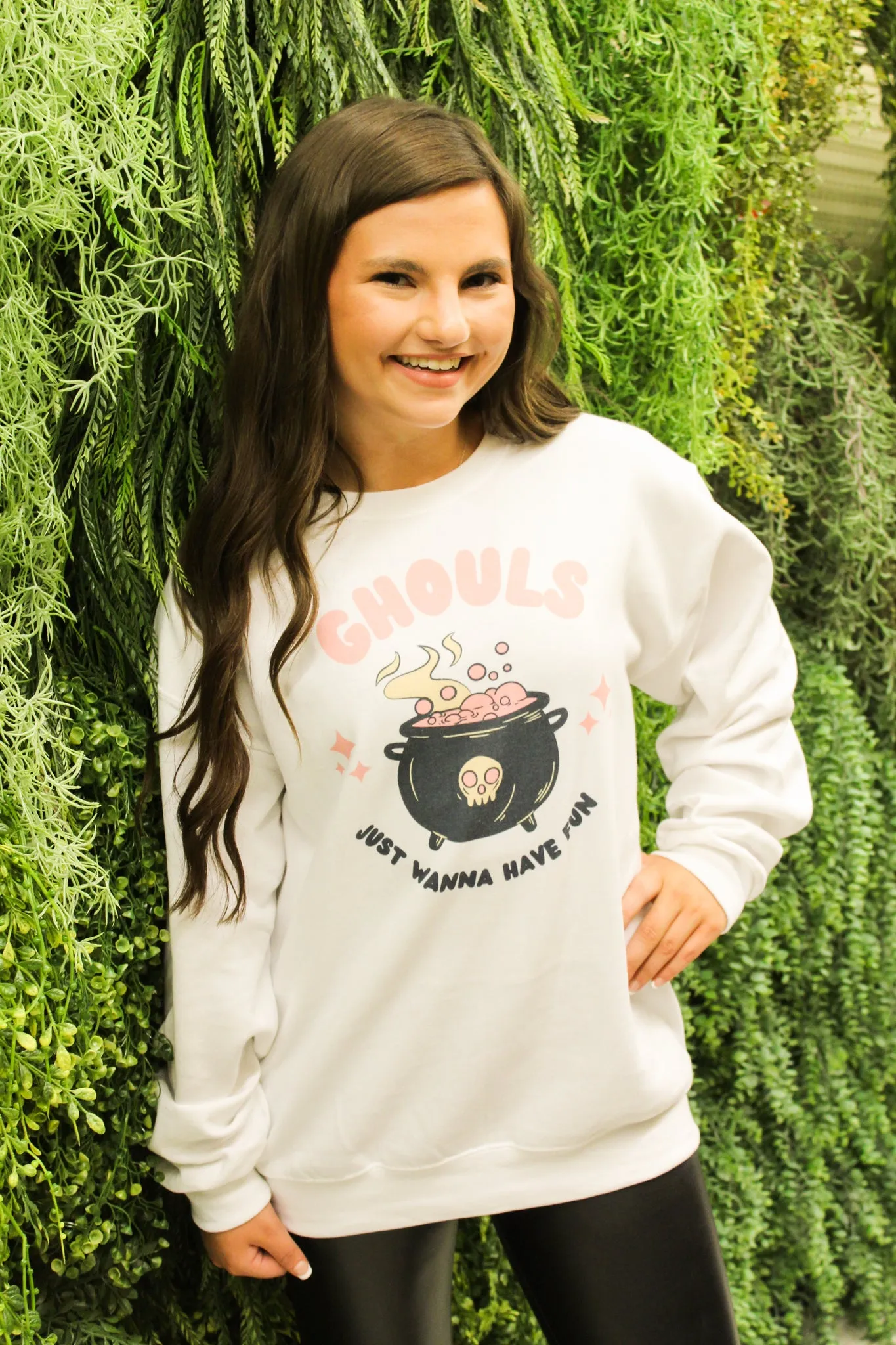 Ghouls Just Wanna Have Fun Graphic Sweatshirt