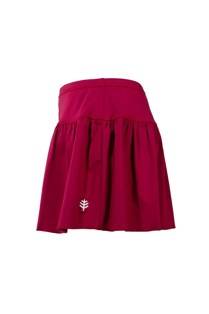 Girl's Wavecatcher Swim Skirt  |  Red Crush