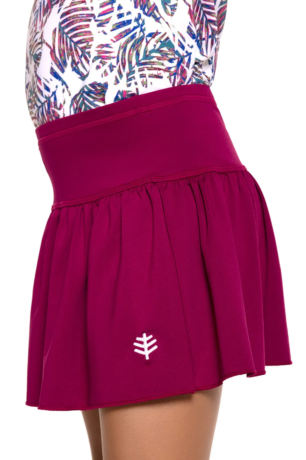 Girl's Wavecatcher Swim Skirt  |  Red Crush