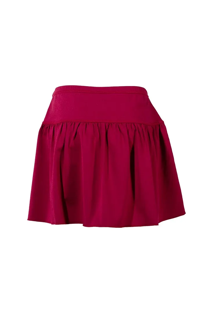 Girl's Wavecatcher Swim Skirt  |  Red Crush