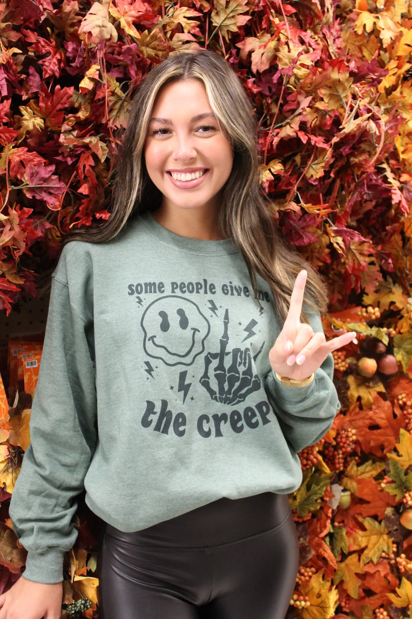 Gives Me The Creeps Graphic Sweatshirt