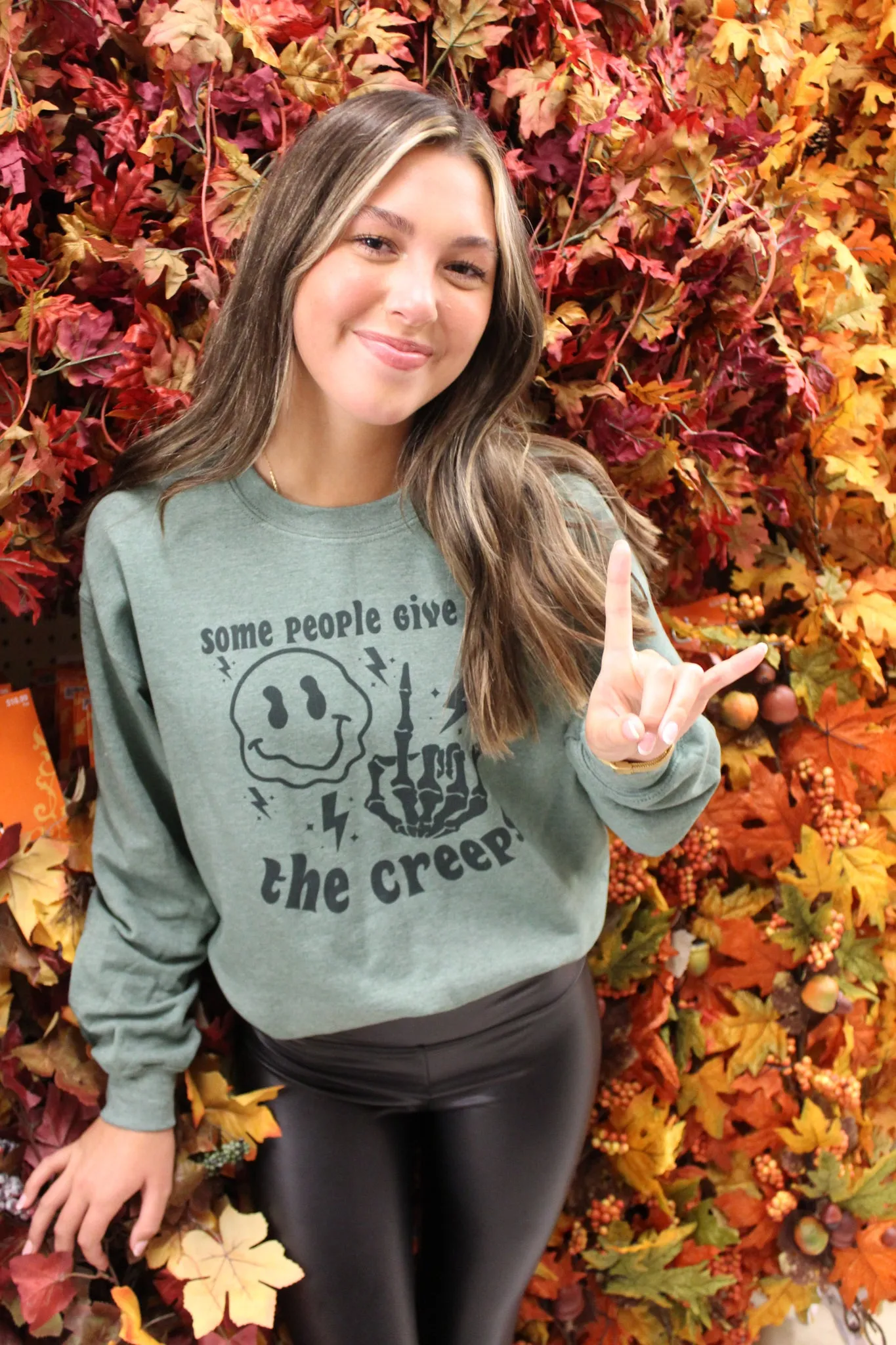 Gives Me The Creeps Graphic Sweatshirt