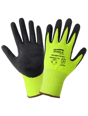 Global Glove Samurai Tuffalene UHMWPE Gloves with Reinforced Thumb Crotch - Black/Green