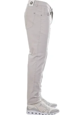 Gray Buckle Tech Cotton Pants