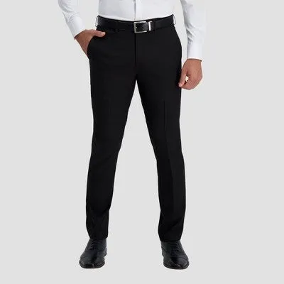 Haggar H26 Men's Skinny Leg Slim Fit Dress Pants Moisture Wicking Wrinkle Free