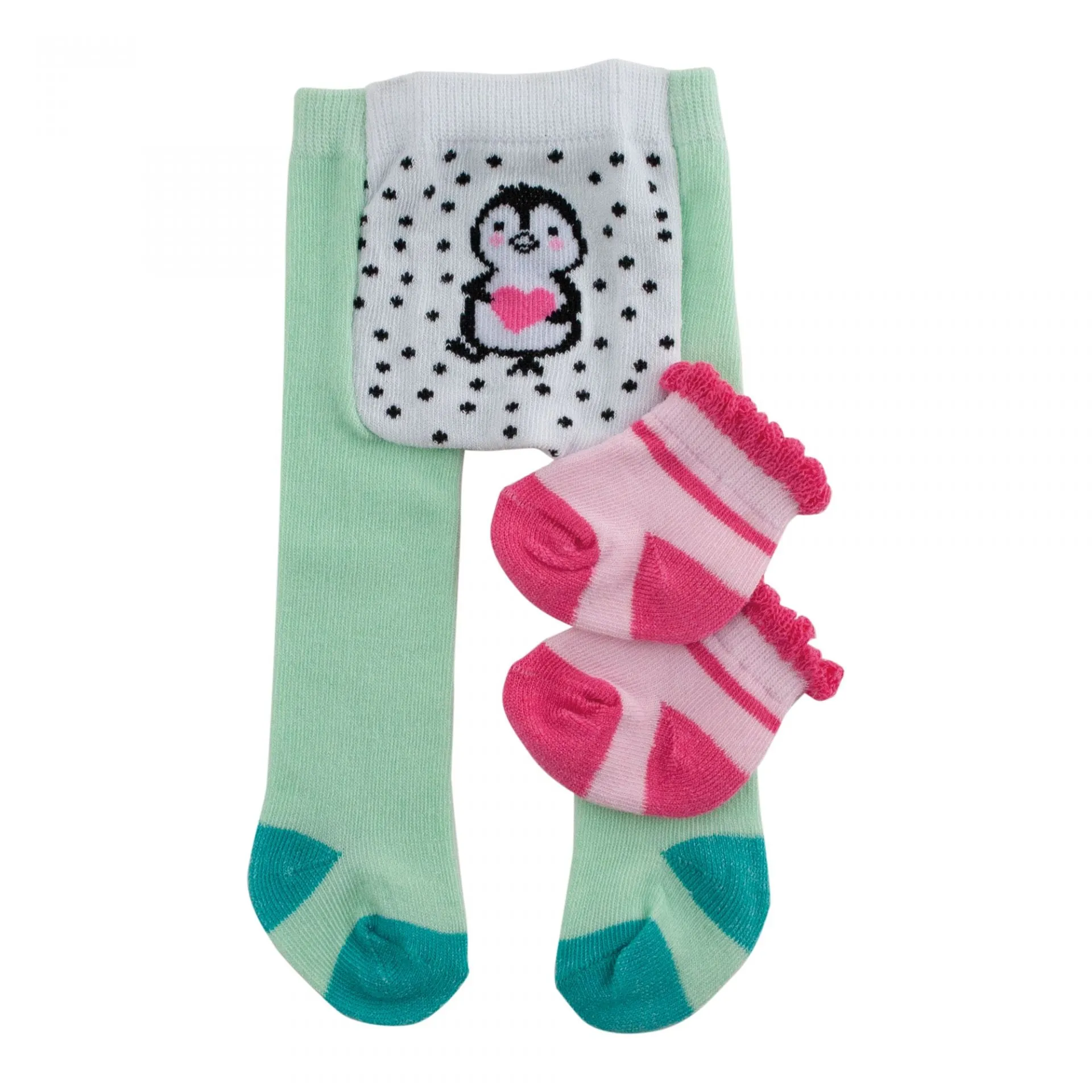 Heless Doll Tights & Socks 'Penguin' Doll Size 35-45cm