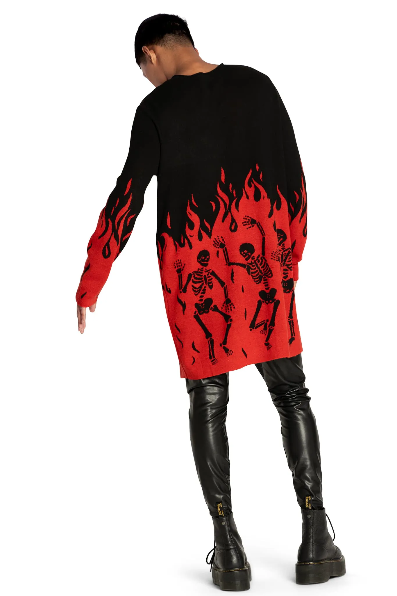 Hellfire Oversized Knit Longline Sweater