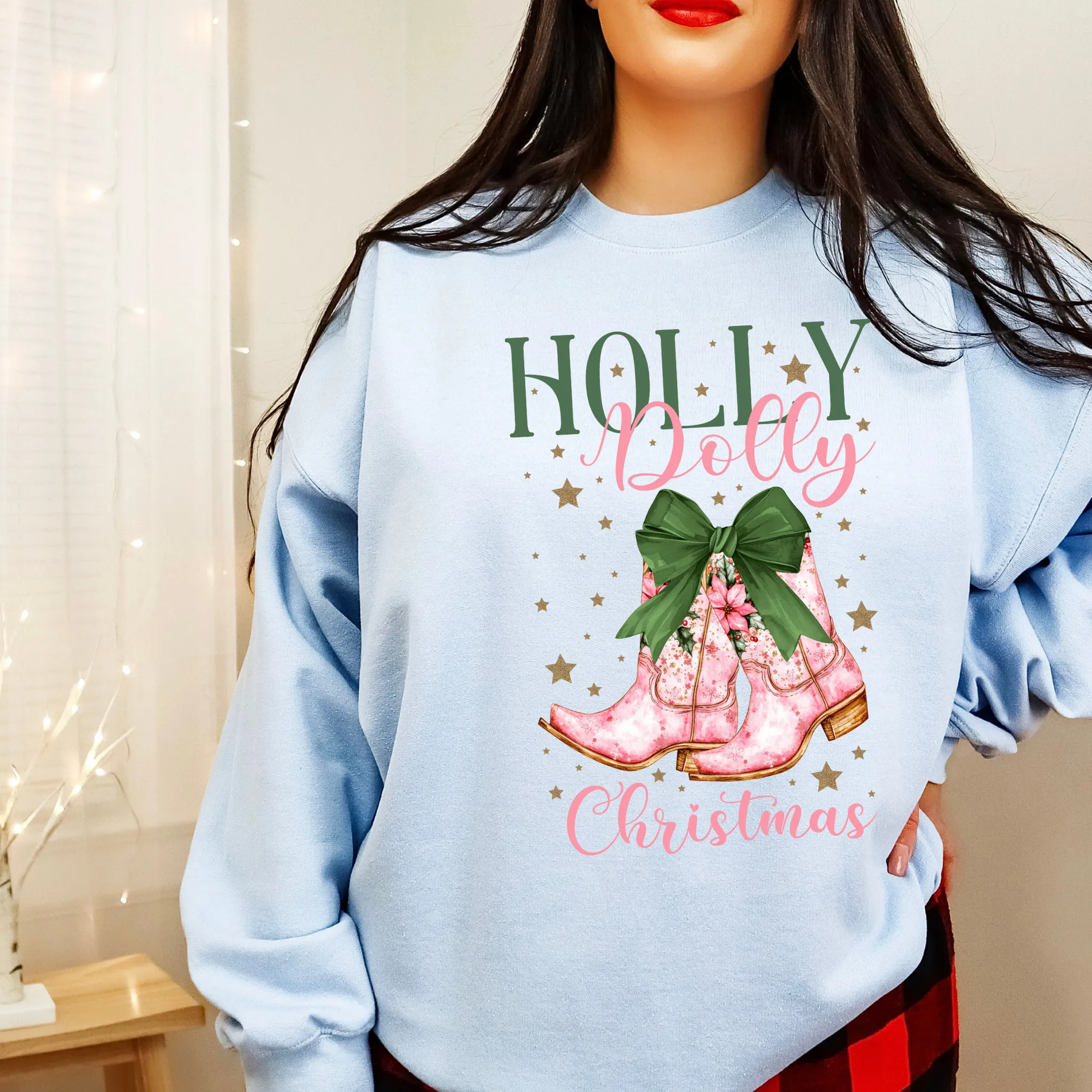 Holly D0lly Christmas Sweatshirt