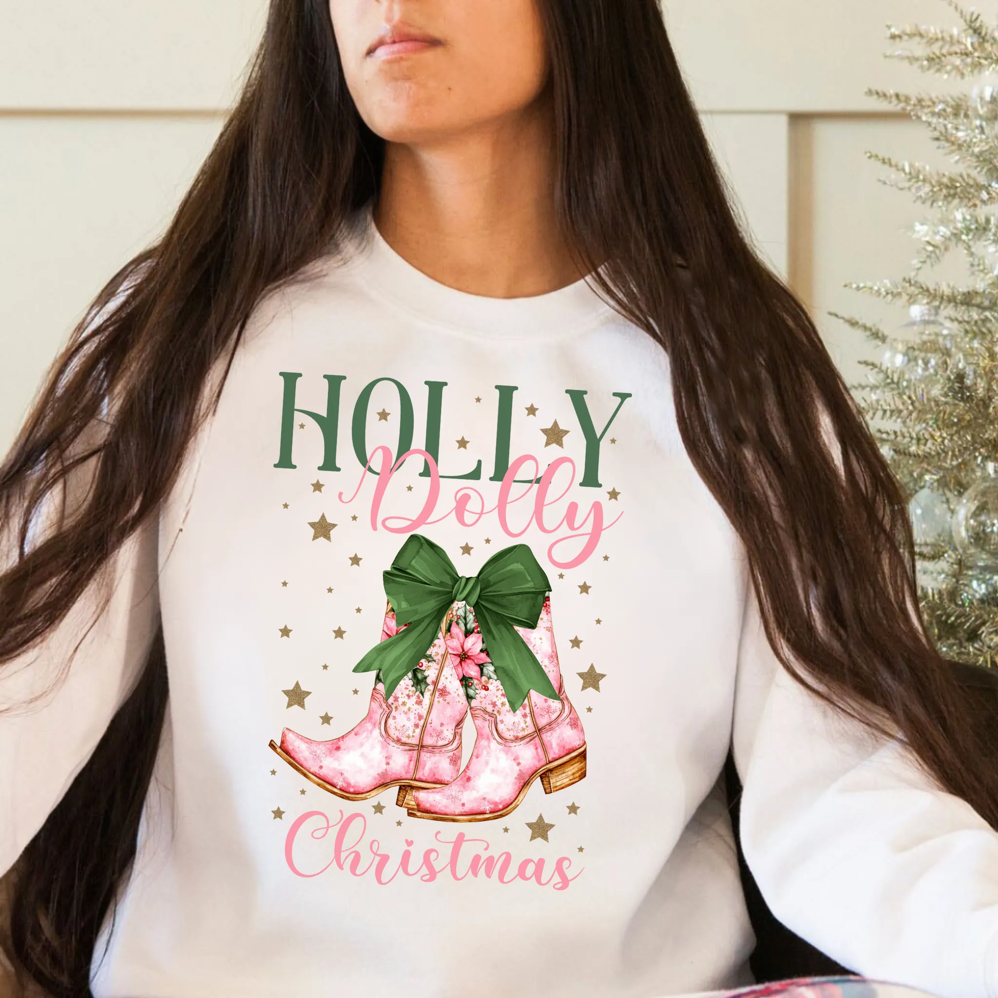 Holly D0lly Christmas Sweatshirt