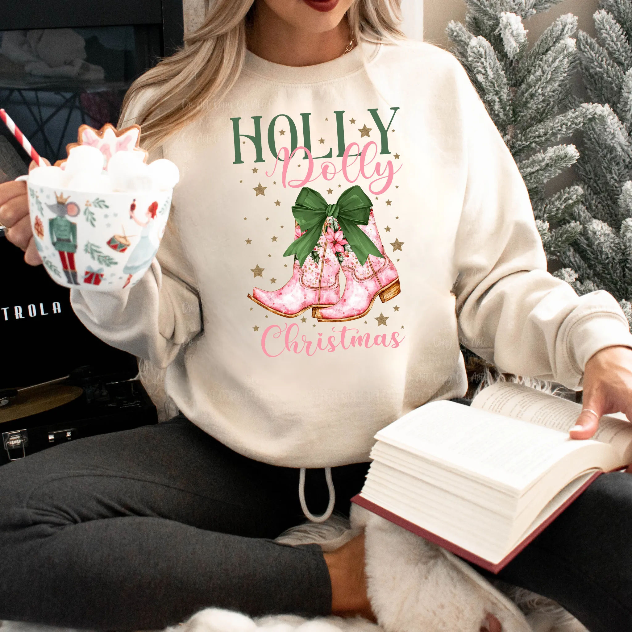 Holly D0lly Christmas Sweatshirt