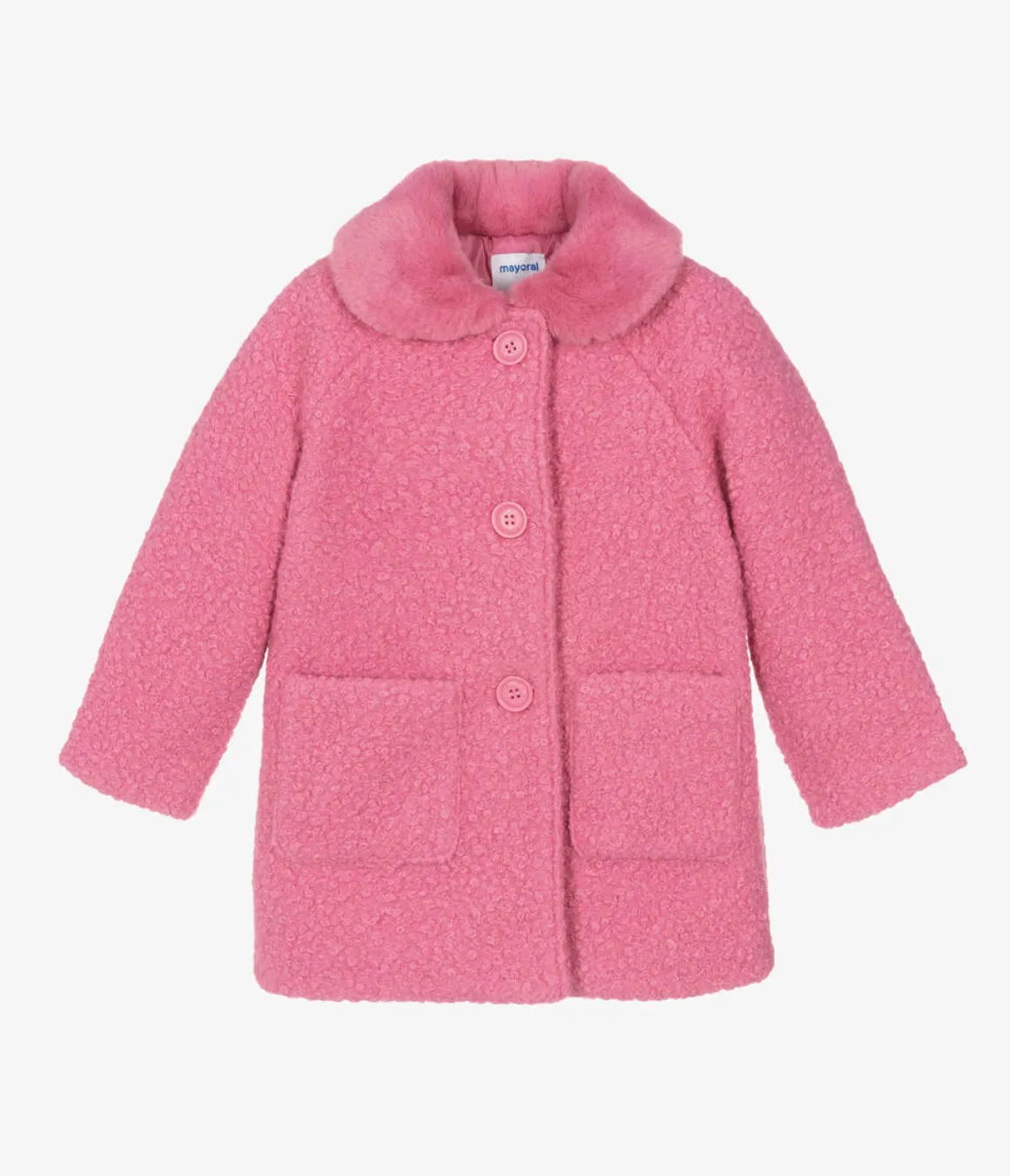 Hot Pink Shearling Coat