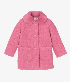 Hot Pink Shearling Coat