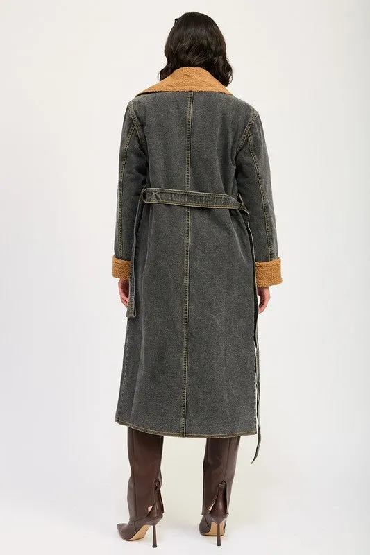 IMA9409J-1 DENIM MAXI COAT