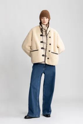 Ingrid Faux Shearling Jacket - Camel