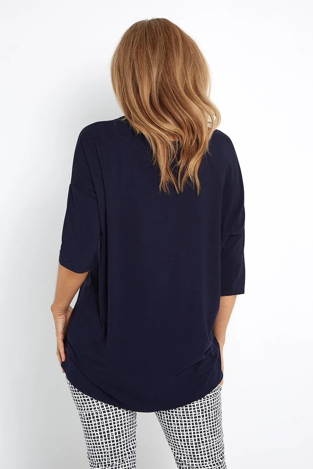 Irena Bamboo Top - Dark Navy