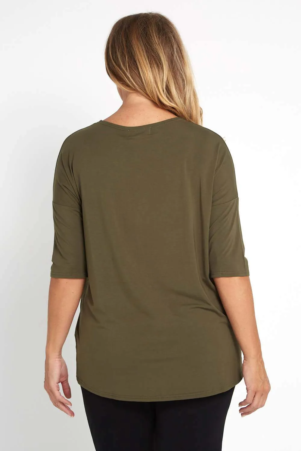 Irena Bamboo Top - Khaki