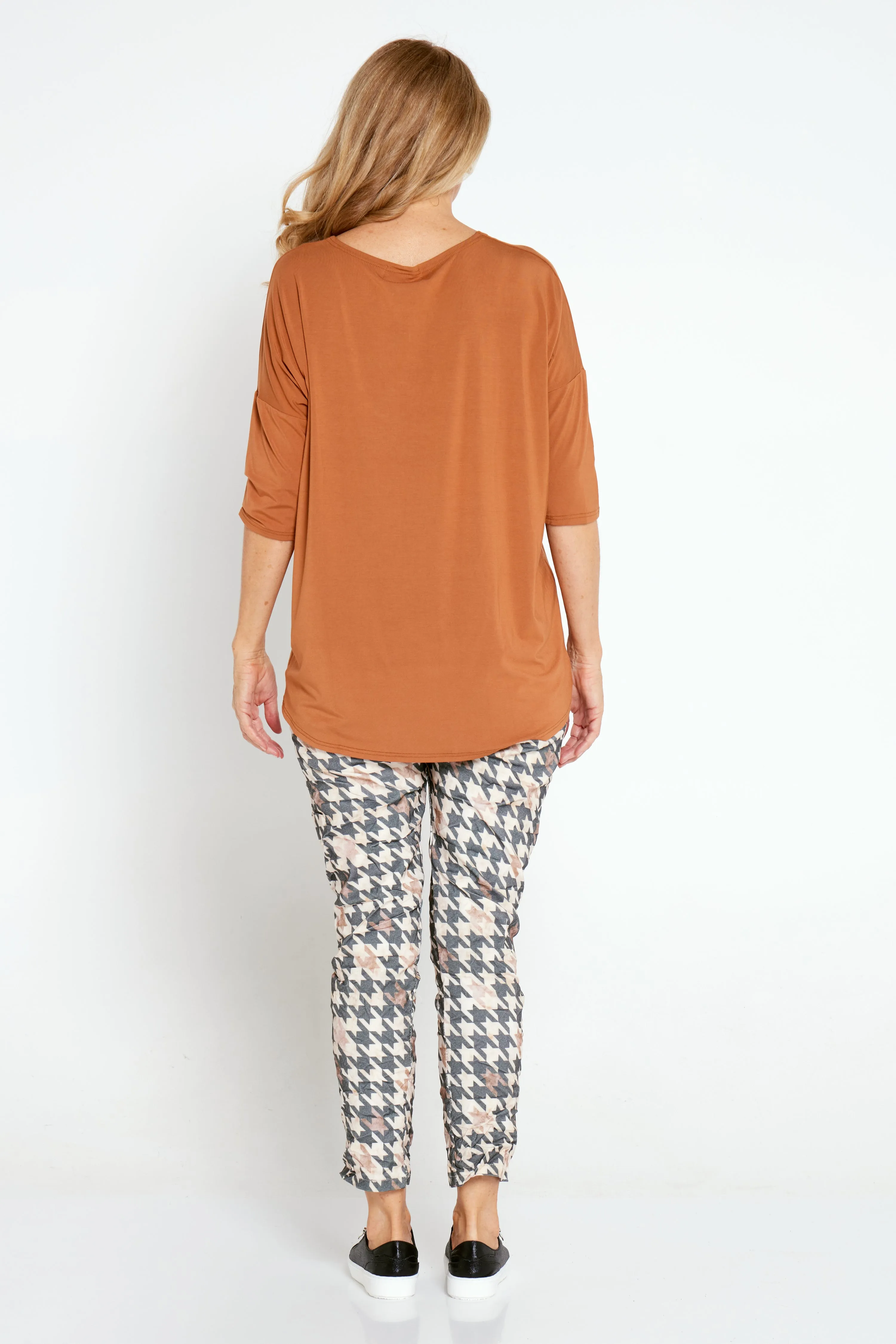 Irena Bamboo Top - Rust