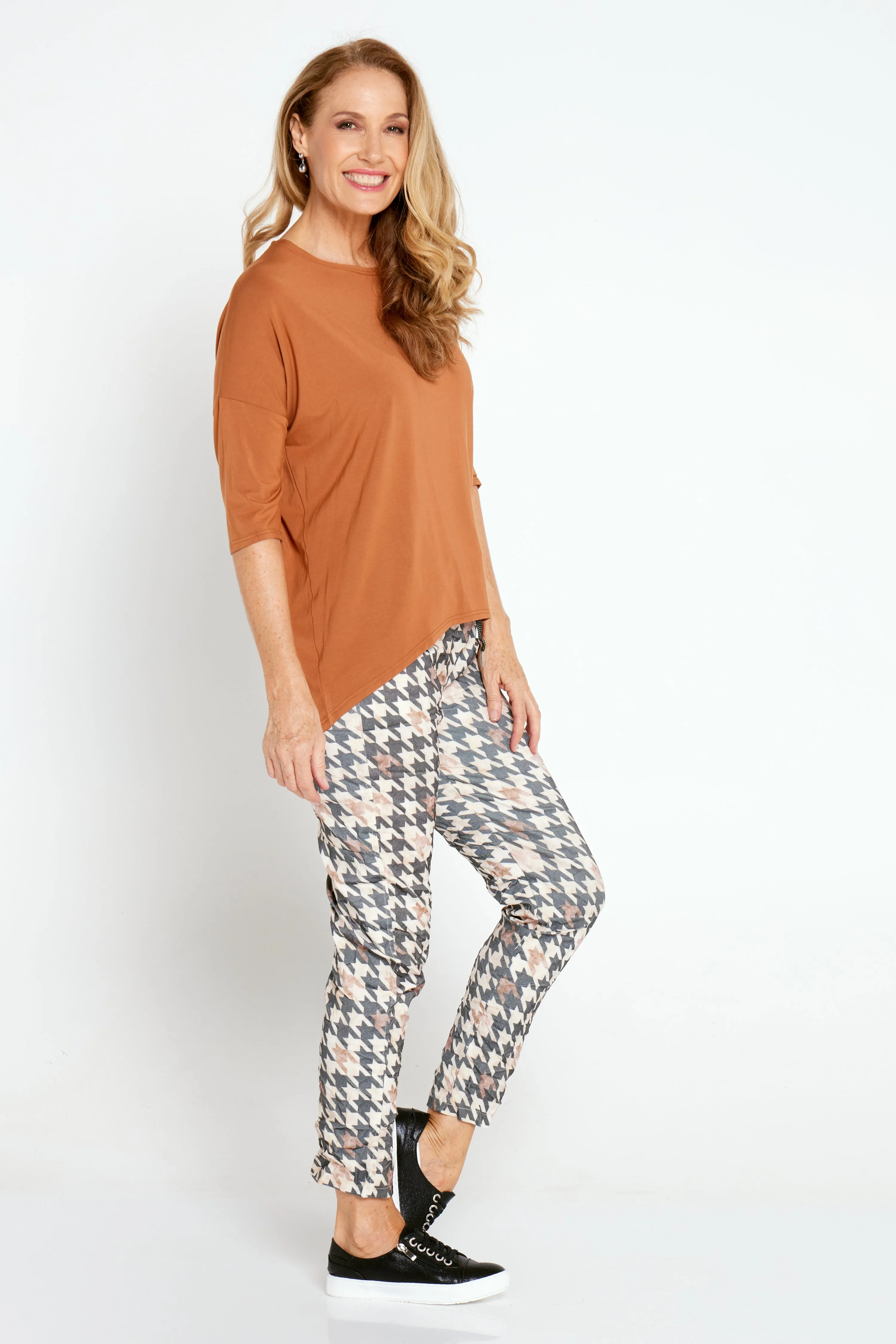 Irena Bamboo Top - Rust