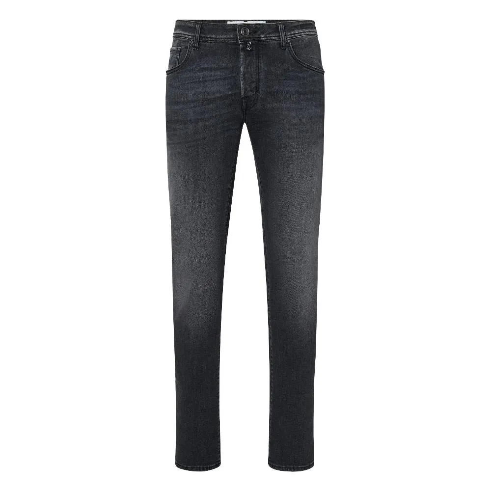 Jacob Cohen Elegant Slim Fit Black Stretch Jeans