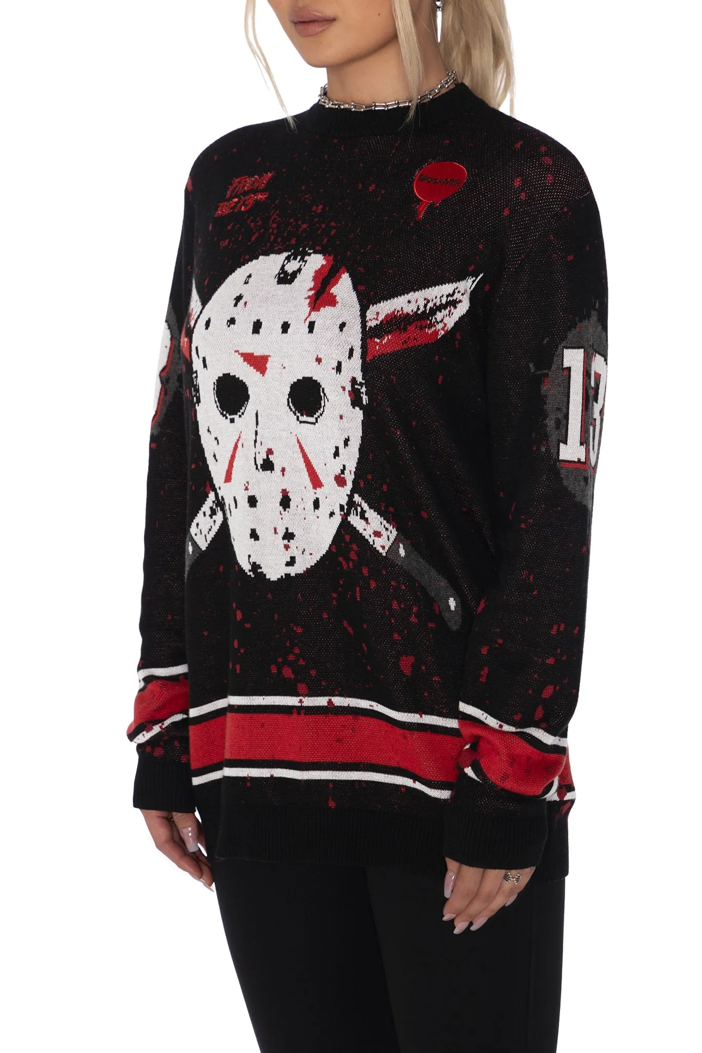 Jason Voorhees Oversized Knit Sweater