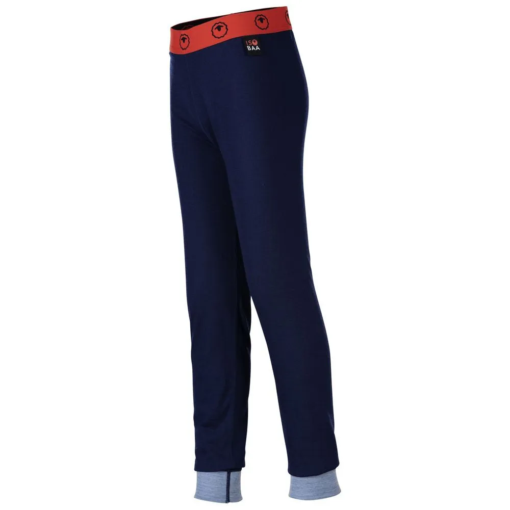 Junior Merino Blend 200 Leggings (Navy/Sky)