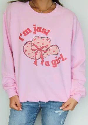 Just A Girl Graphic Sweatshirt