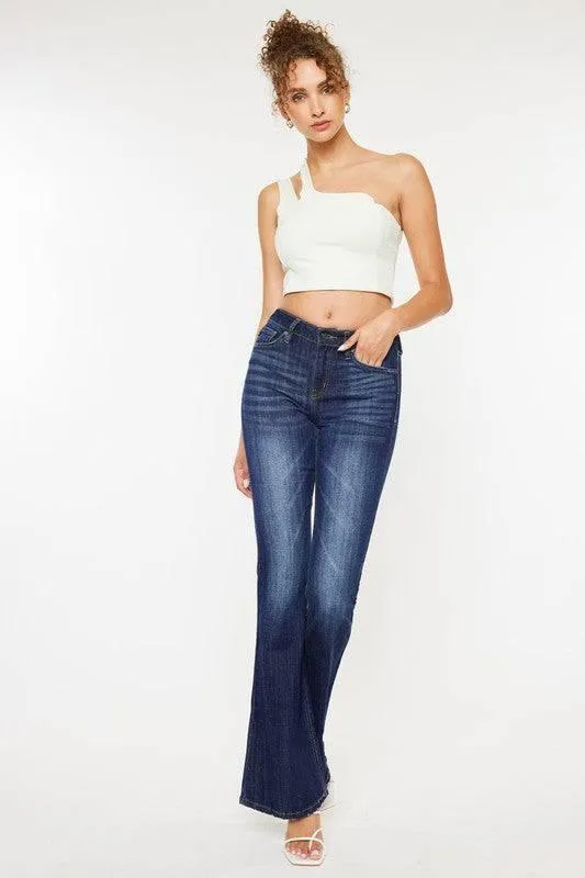 Kan can mid rise flare jeans