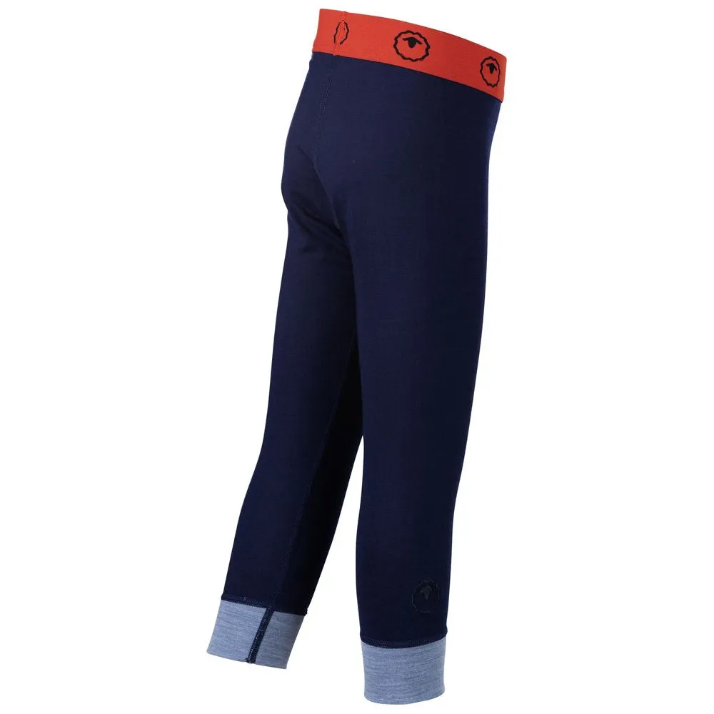 Kids Merino Blend 200 Leggings (Navy/Sky)