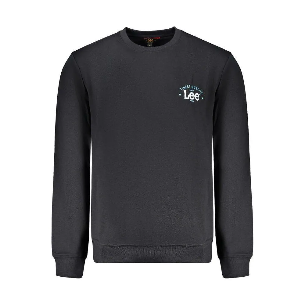 Lee Black Cotton Men Sweater