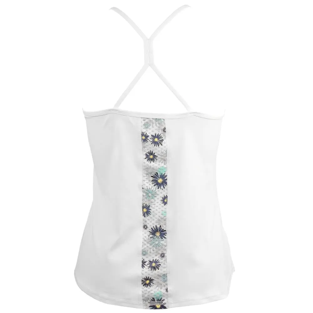 Lija Women's New Rules Volley Tank - White/Fleur