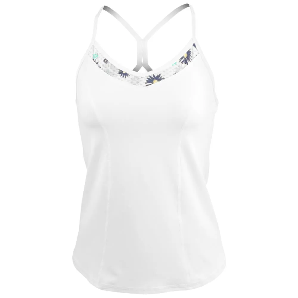 Lija Women's New Rules Volley Tank - White/Fleur