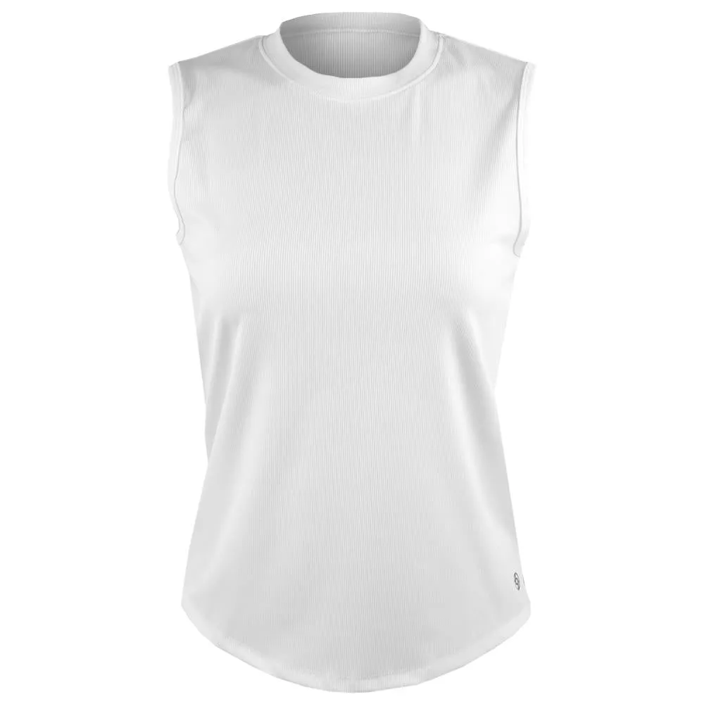 Lija Women's Spilt Tank - White