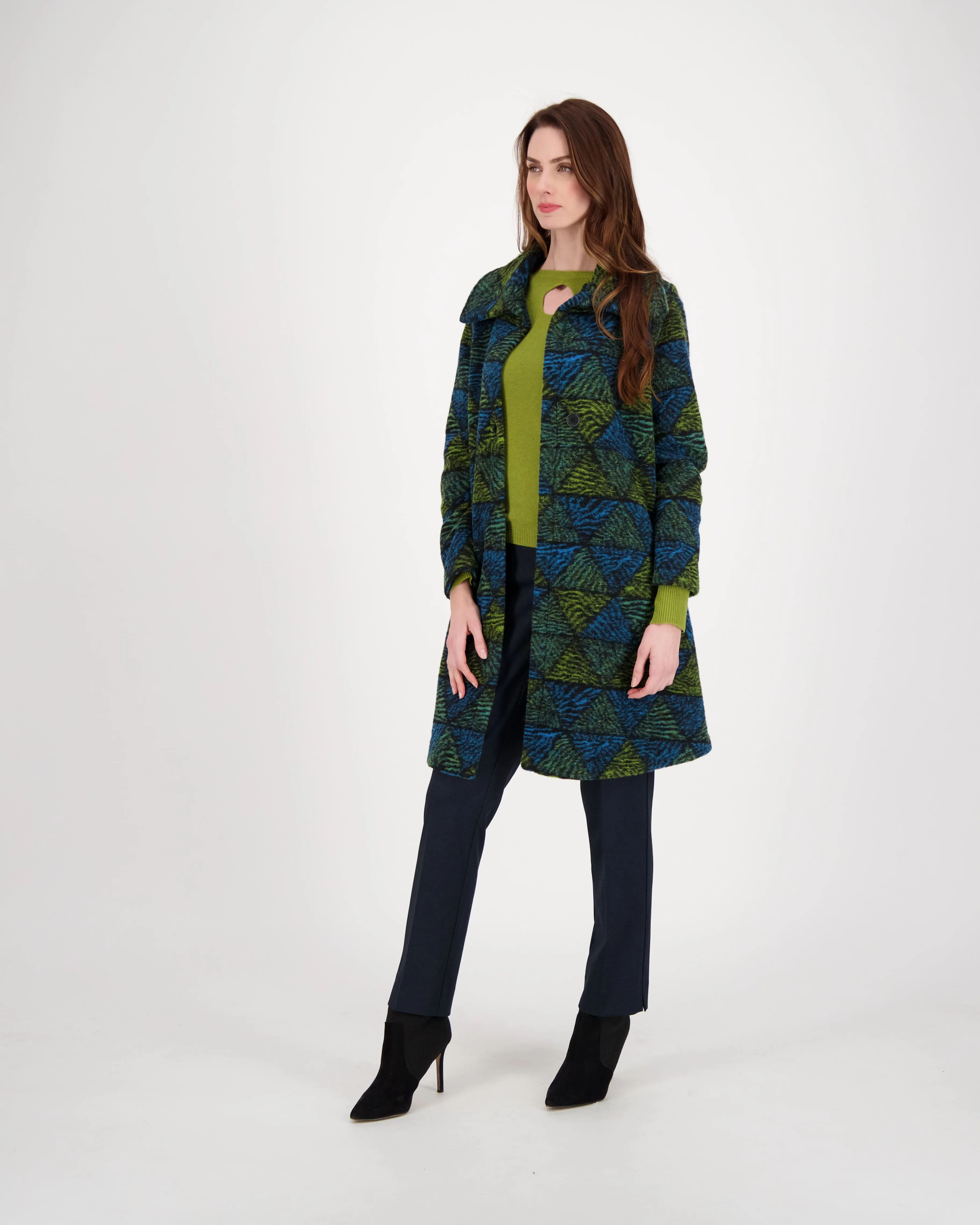 Limited Edition Jacquard Knit Coat